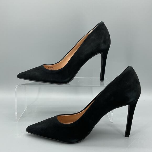 NEW INC Women’s Shelya Leather Pumps Black Size 8.5M - Picture 2 of 11